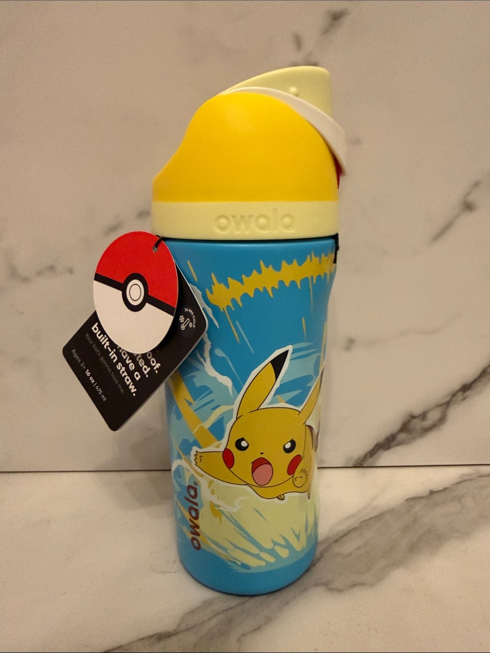 Owala 16 fl oz Stainless Steel Special Edition FreeSip Water Bottle - Pikachu